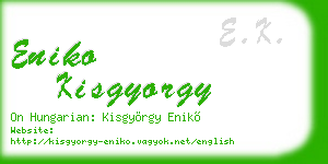 eniko kisgyorgy business card